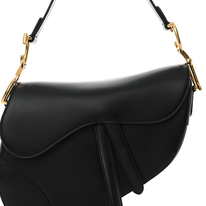 Christian Dior Calfskin Saddle Bag Black 8 of 14