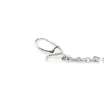 Bulgari 18K White Gold Diamond Serpenti Viper Pave Pendant Necklace 6 of 7