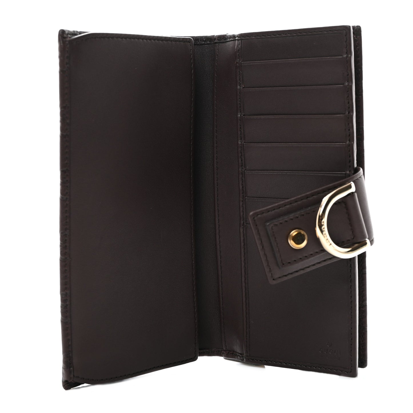 Guccissima Abbey Continental Wallet Chocolate