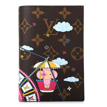 Louis Vuitton Monogram 2020 Christmas Animation Big Wheel Passport Cover Rose Ballerine 1 of 7