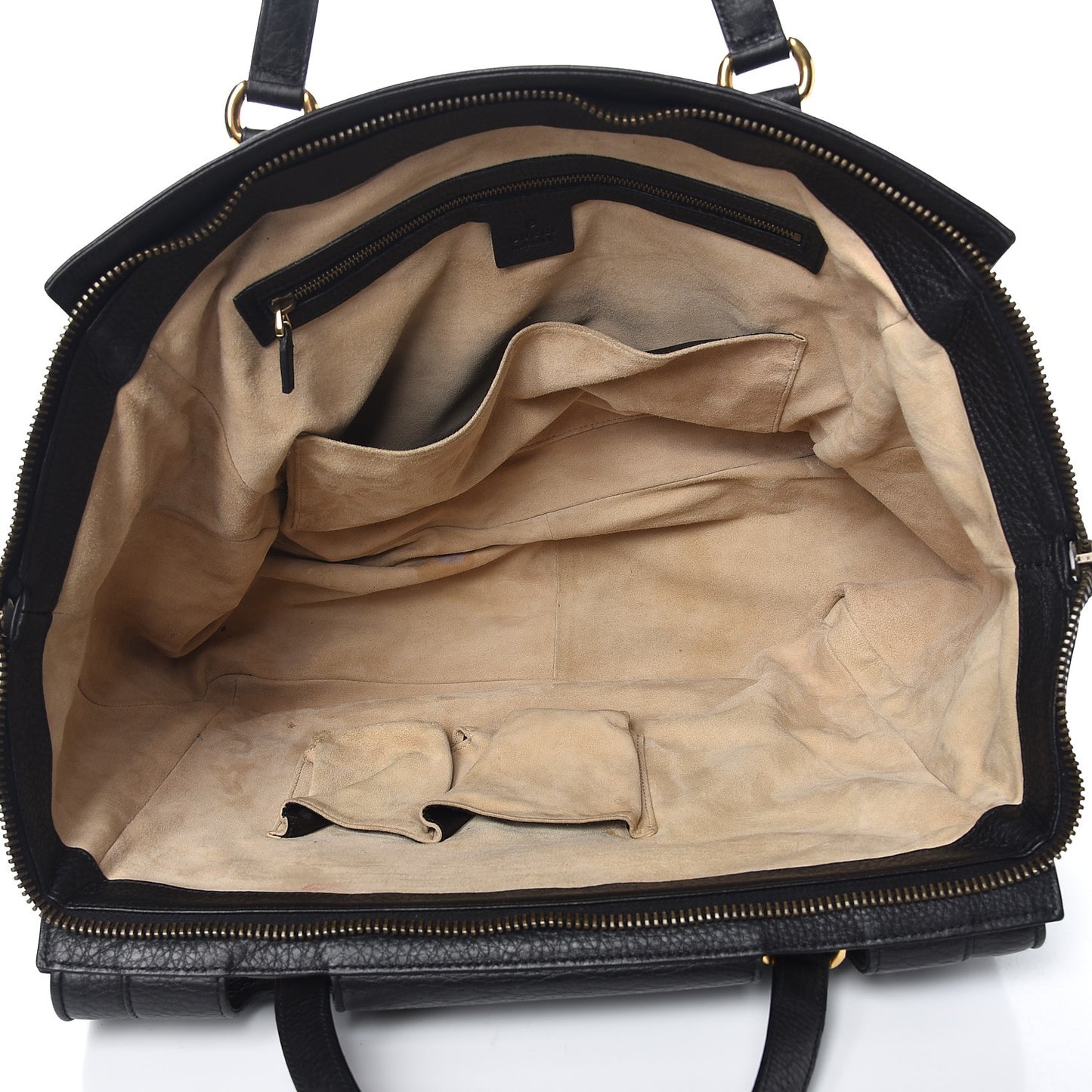 Pebbled Calfskin Medium 1973 Top Handle Satchel Black