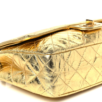 Chanel Metallic Aged Calfskin Quilted 2.55 Reissue 227 Flap Gold 8 of 9