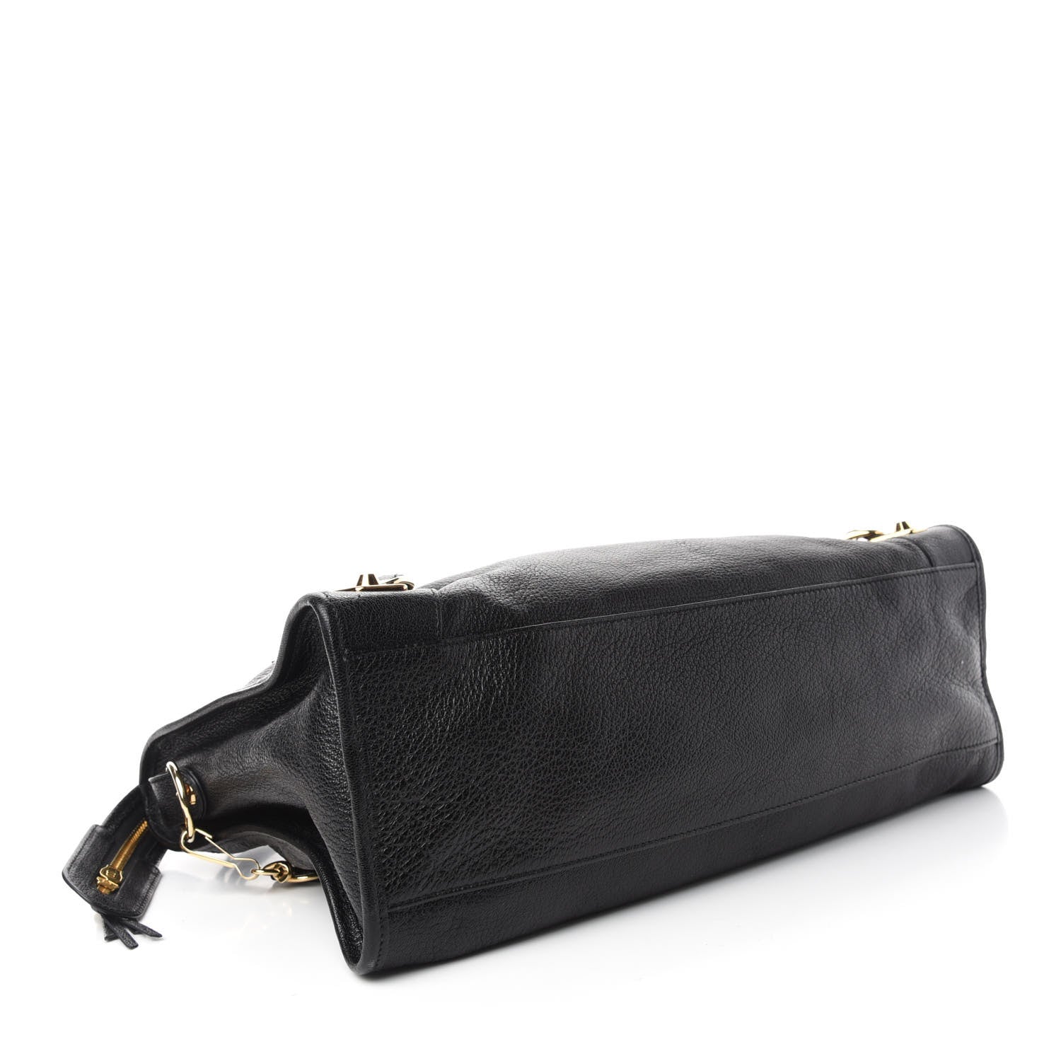 Balenciaga Chevre Gold Metallic Edge Hardware City Black 4 of 10