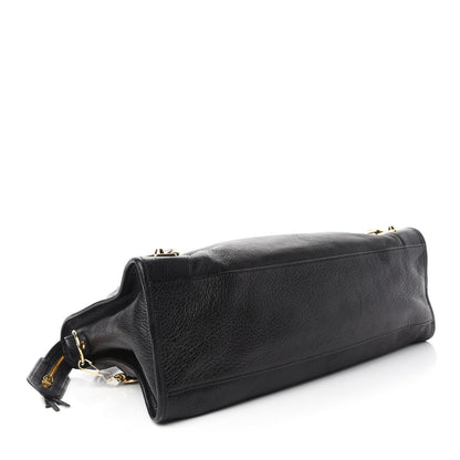 Balenciaga Chevre Gold Metallic Edge Hardware City Black 4 of 10