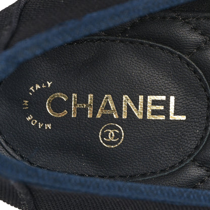 Chanel Iridescent Lambskin Fabric CC Mocassins 37.5 Gold Black 7 of 10