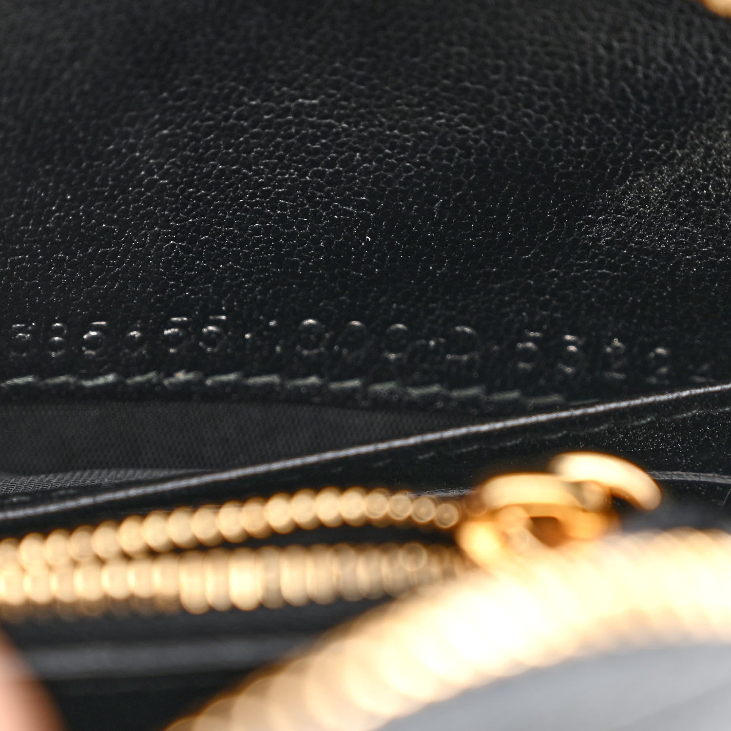 Balenciaga Chevre Gold Metallic Edge Hardware Bum Bag Black 8 of 12