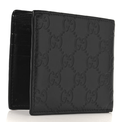 Gucci Guccissima Signature Dorian Bi-Fold Wallet Black 3 of 7