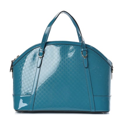 Gucci Patent Microguccissima Medium Nice Top Handle Dome Bag Deep Cobalt 1 of 9