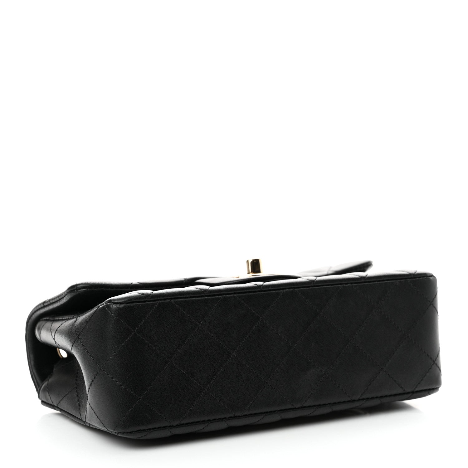 Chanel Lambskin Quilted Mini Rectangular Flap Black 4 of 12