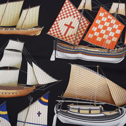Hermes Silk Tous Les Bateaux Du Monde Scarf 90 4 of 6