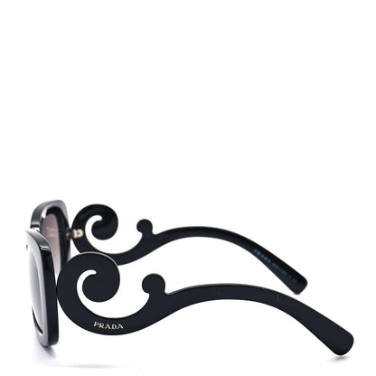 Prada Acetate Baroque Sunglasses SPR 27O Black 3 of 8