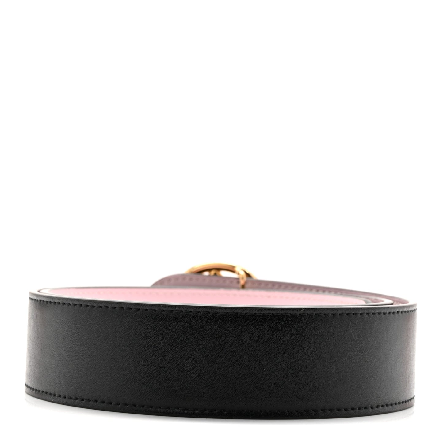 Vitello Liberty F is Fendi Bi-Color Reversible Belt Black Peonia
