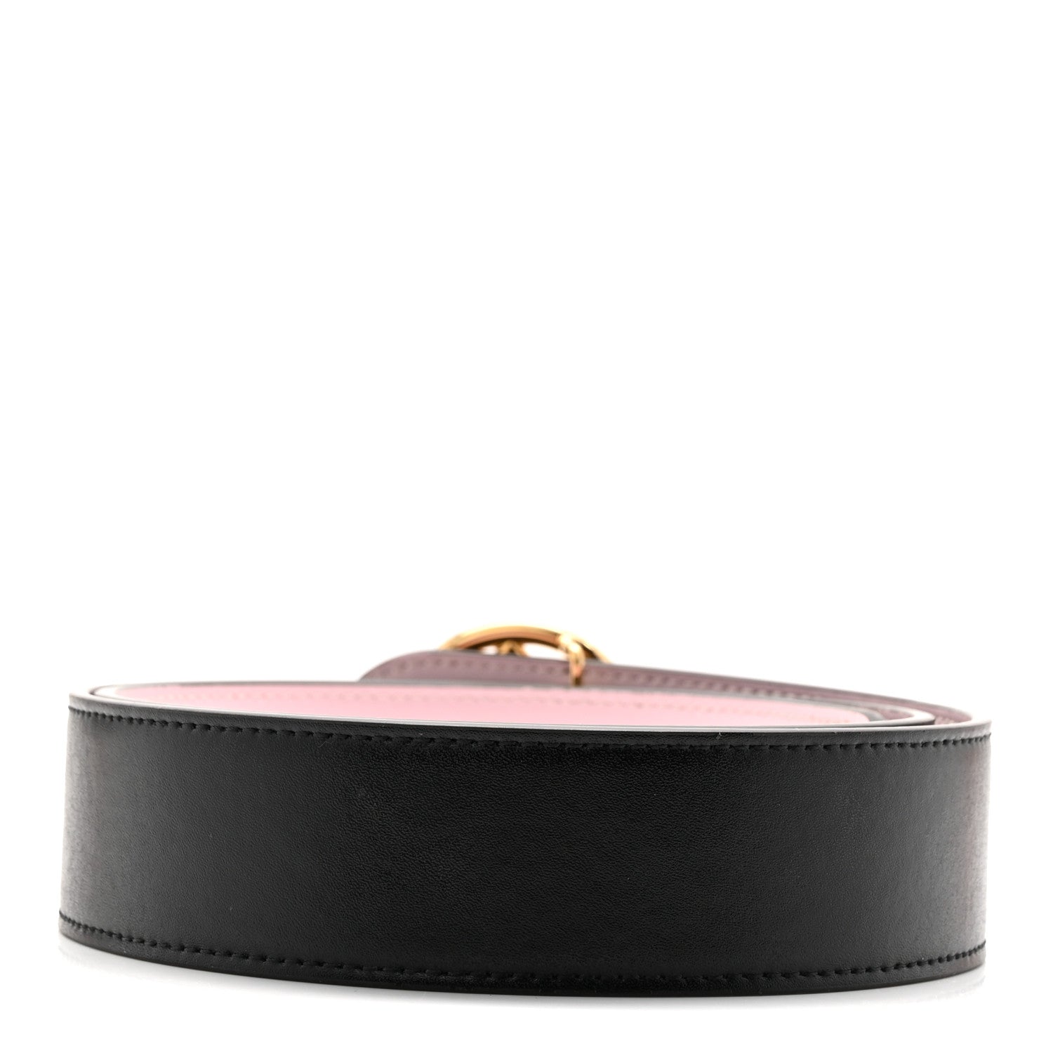 Fendi Vitello Liberty F is Fendi Bi-Color Reversible Belt Black Peonia 3 of 6