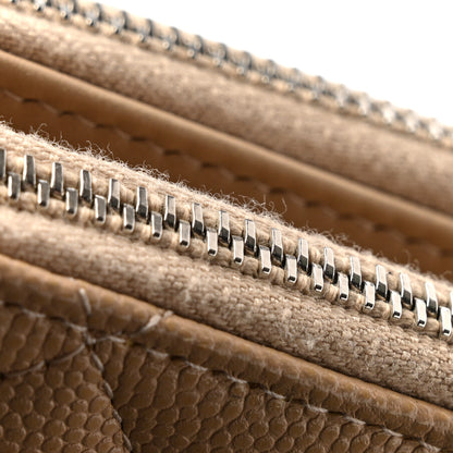 Chanel Iridescent Caviar Quilted Small Clutch With Chain Beige 15 of 15