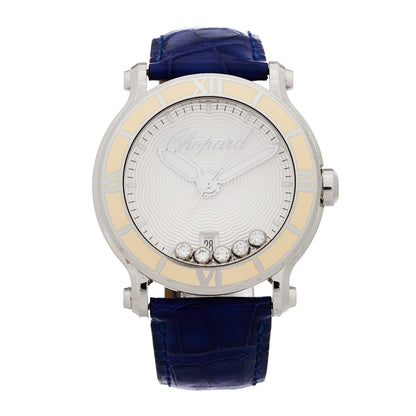 Chopard Stainless Steel Alligator 5 Diamond 42mm Happy Sport Quartz Watch 1 of 4