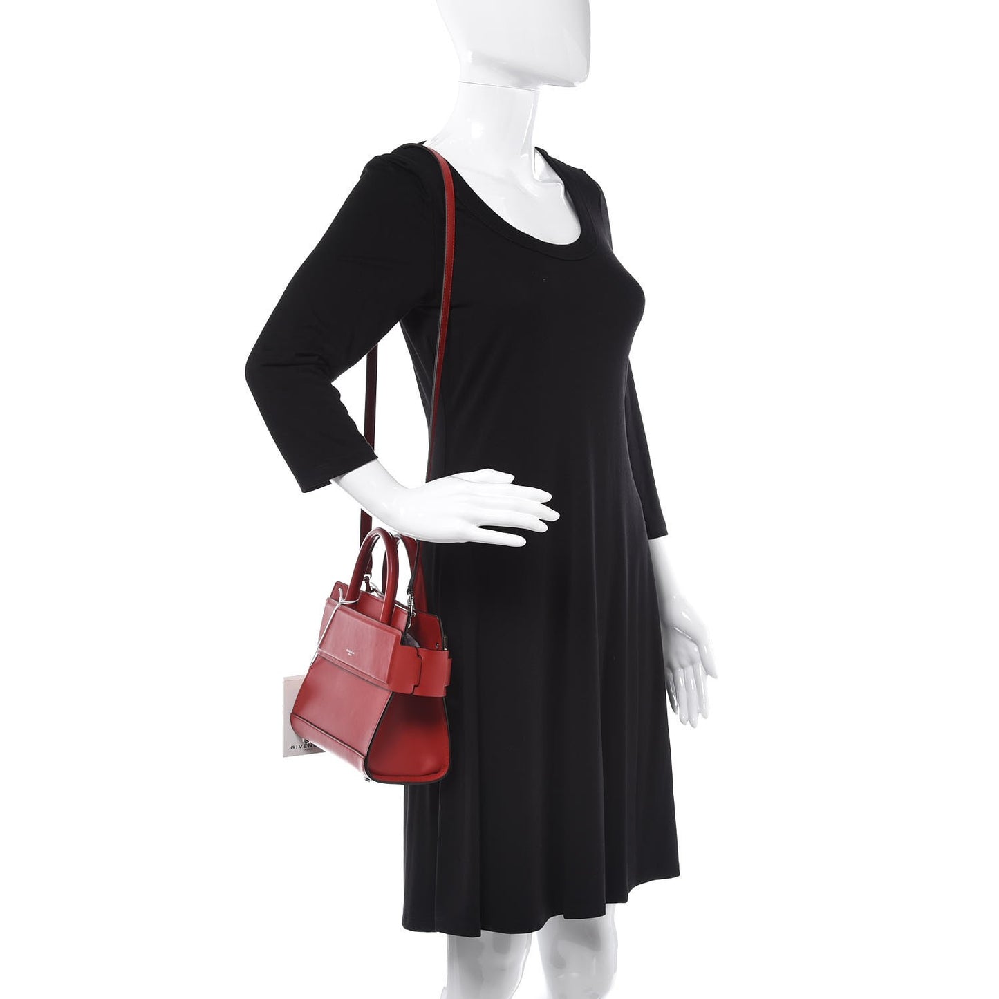 Smooth Calfskin Mini Horizon Satchel Red