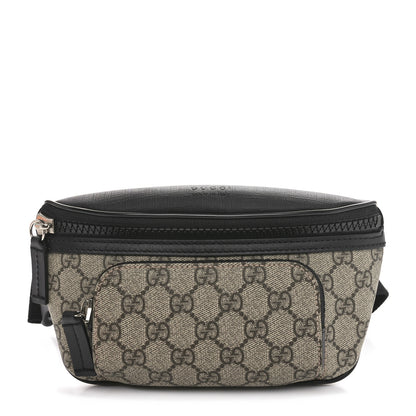 Gucci GG Supreme Monogram Belt Bag Black 1 of 10