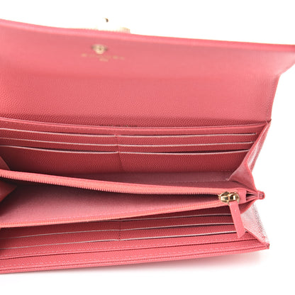 Chanel Caviar Quilted Mademoiselle Vintage Flap Wallet Pink 5 of 8