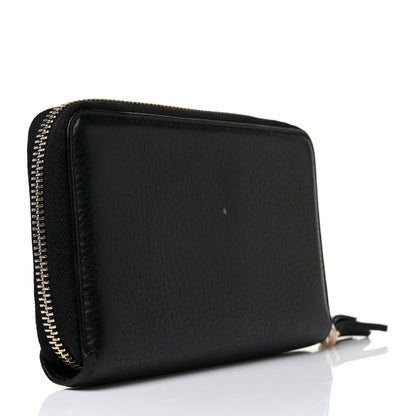 Gucci Pebbled Calfskin Medium Soho Zip Around Wallet Black 3 of 10