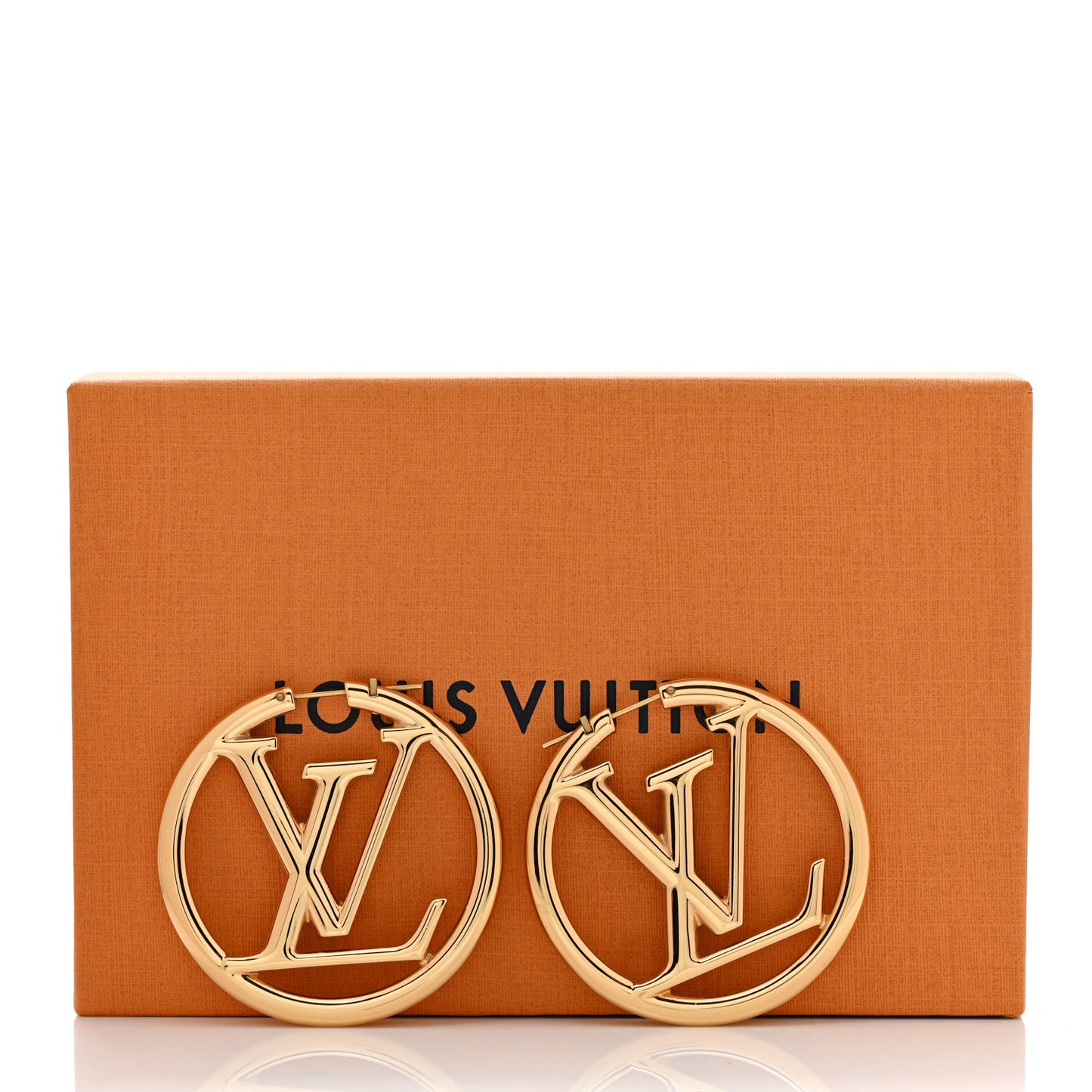 Metal Louise Hoop Earrings Gold