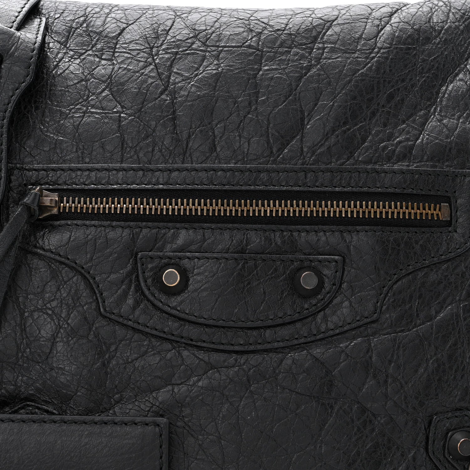 Balenciaga Agneau Classic Hardware Neo Folk Messenger Black 8 of 12