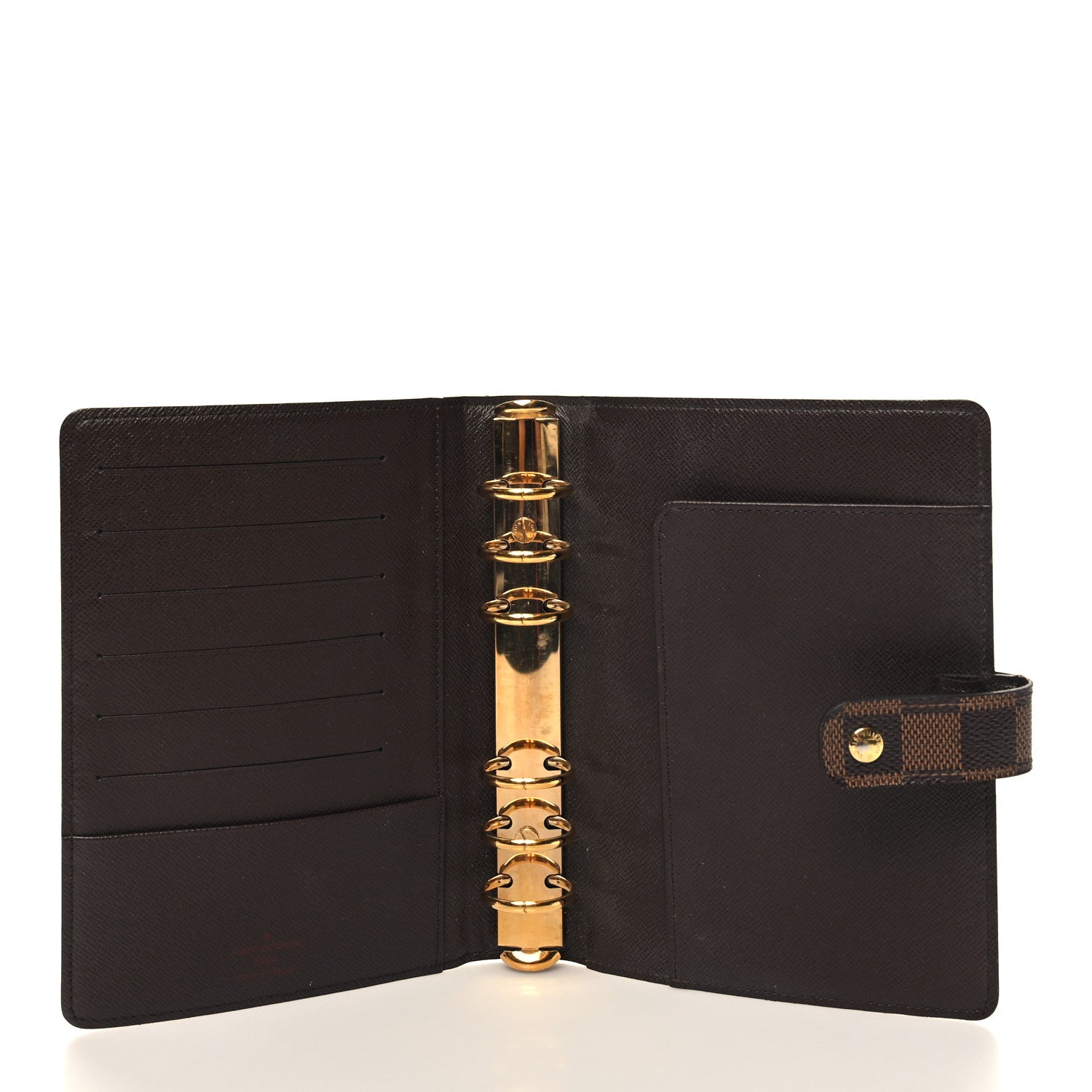 Louis Vuitton Damier Ebene Medium Ring Agenda Cover 5 of 11