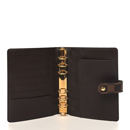 Louis Vuitton Damier Ebene Medium Ring Agenda Cover 5 of 11