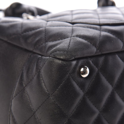 Chanel Calfskin Quilted Large Cambon Bowler Black 17 of 23