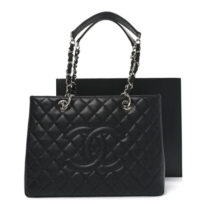 Chanel Caviar Quilted Grand Shopping Tote GST Black 11 of 11