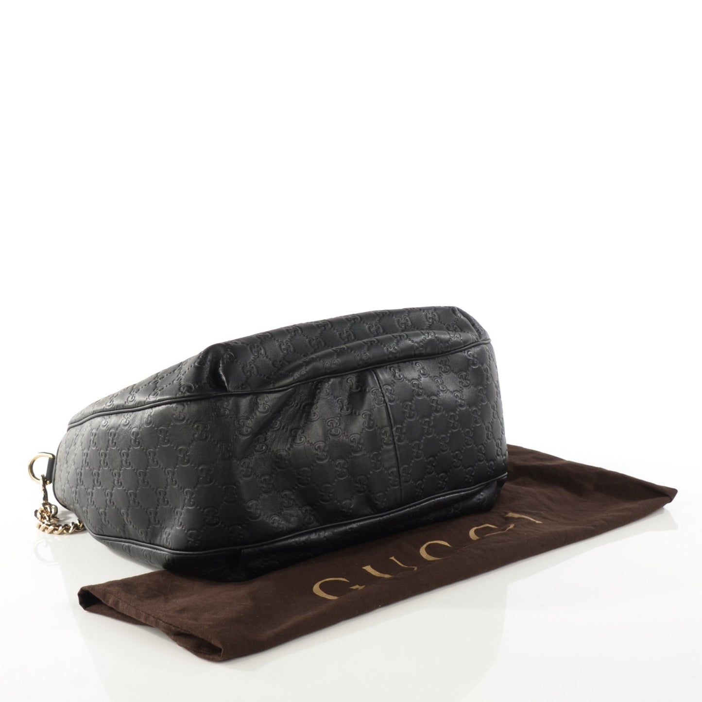 Guccissima Medium Emily Hobo Black