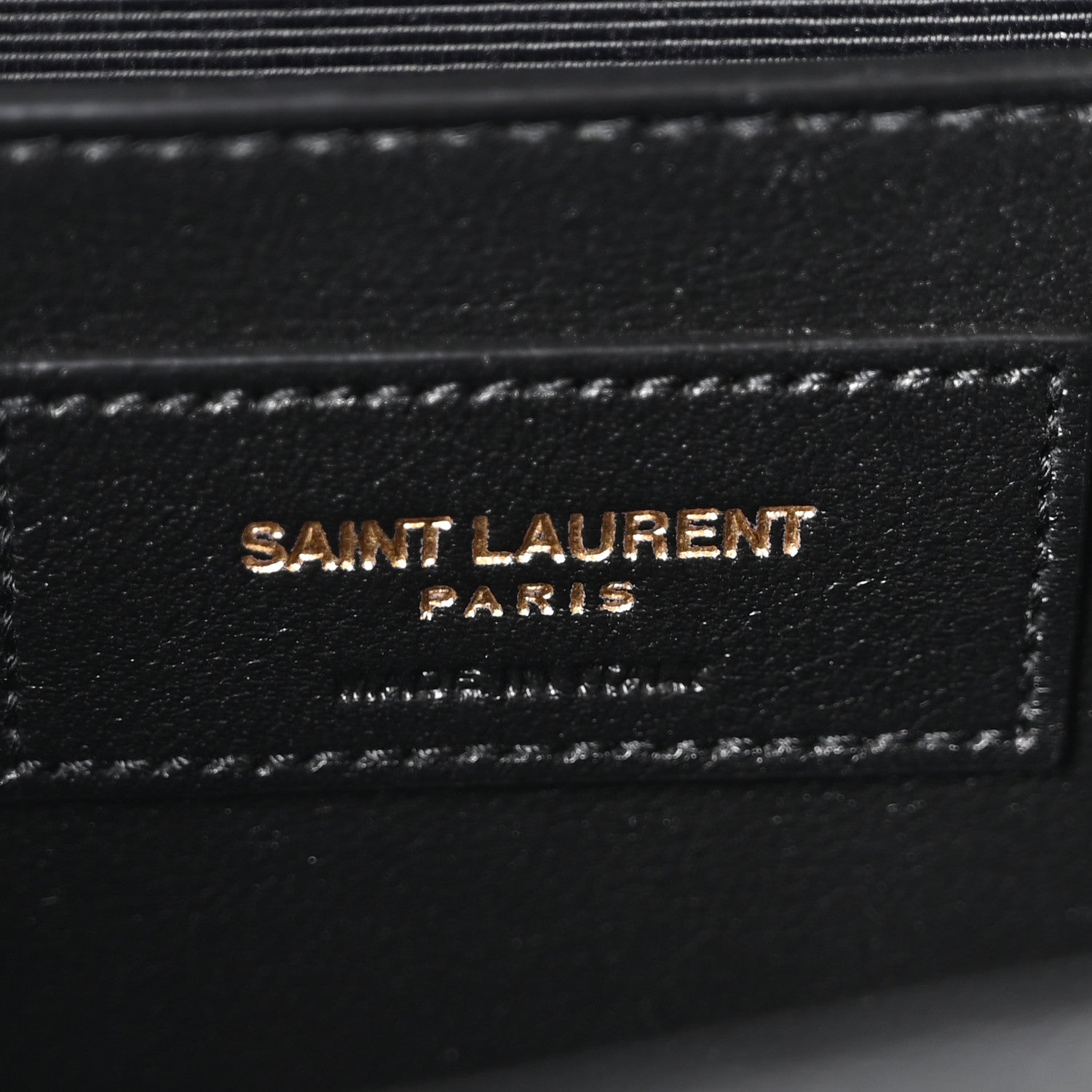 Saint Laurent Lambskin Mixed Matelasse Triquilt Medium Monogram Satchel Black 6 of 10