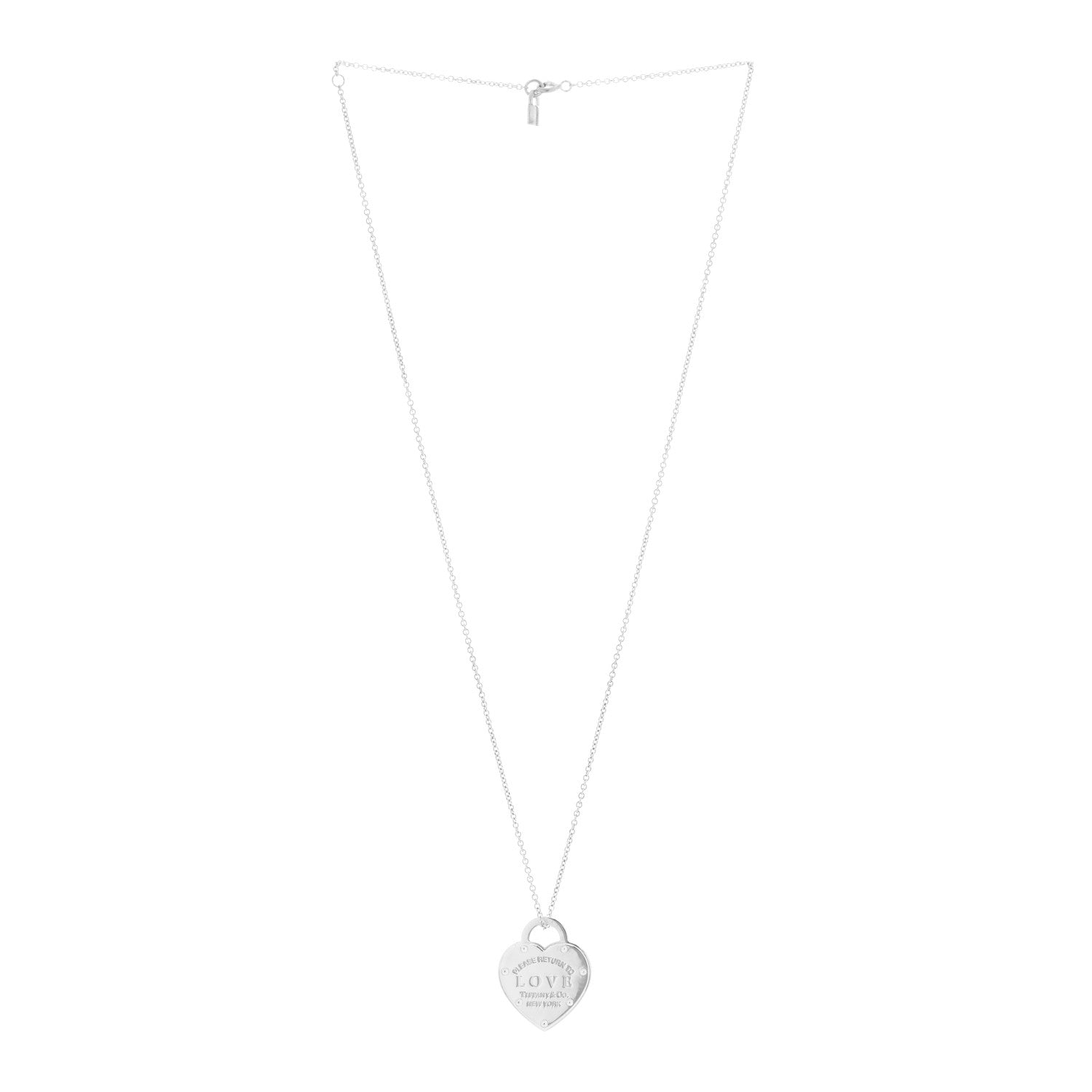 Tiffany Sterling Silver Return To Tiffany Love Pendant Necklace 3 of 4