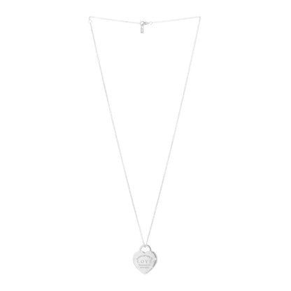 Tiffany Sterling Silver Return To Tiffany Love Pendant Necklace 3 of 4