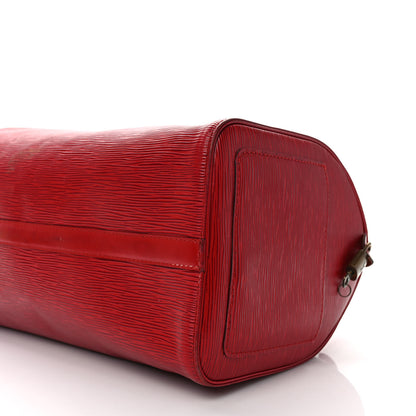 Louis Vuitton Epi Speedy 30 Castillan Red 9 of 14