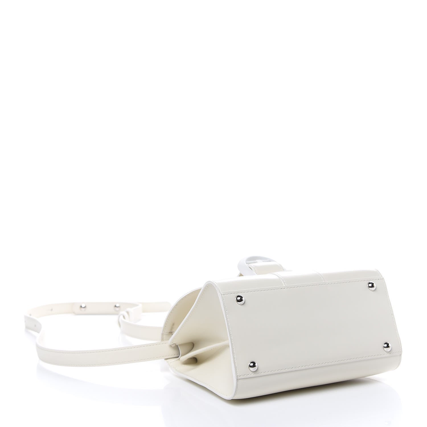 Delvaux Calfskin Mini Brillant Satchel Ivory 4 of 16