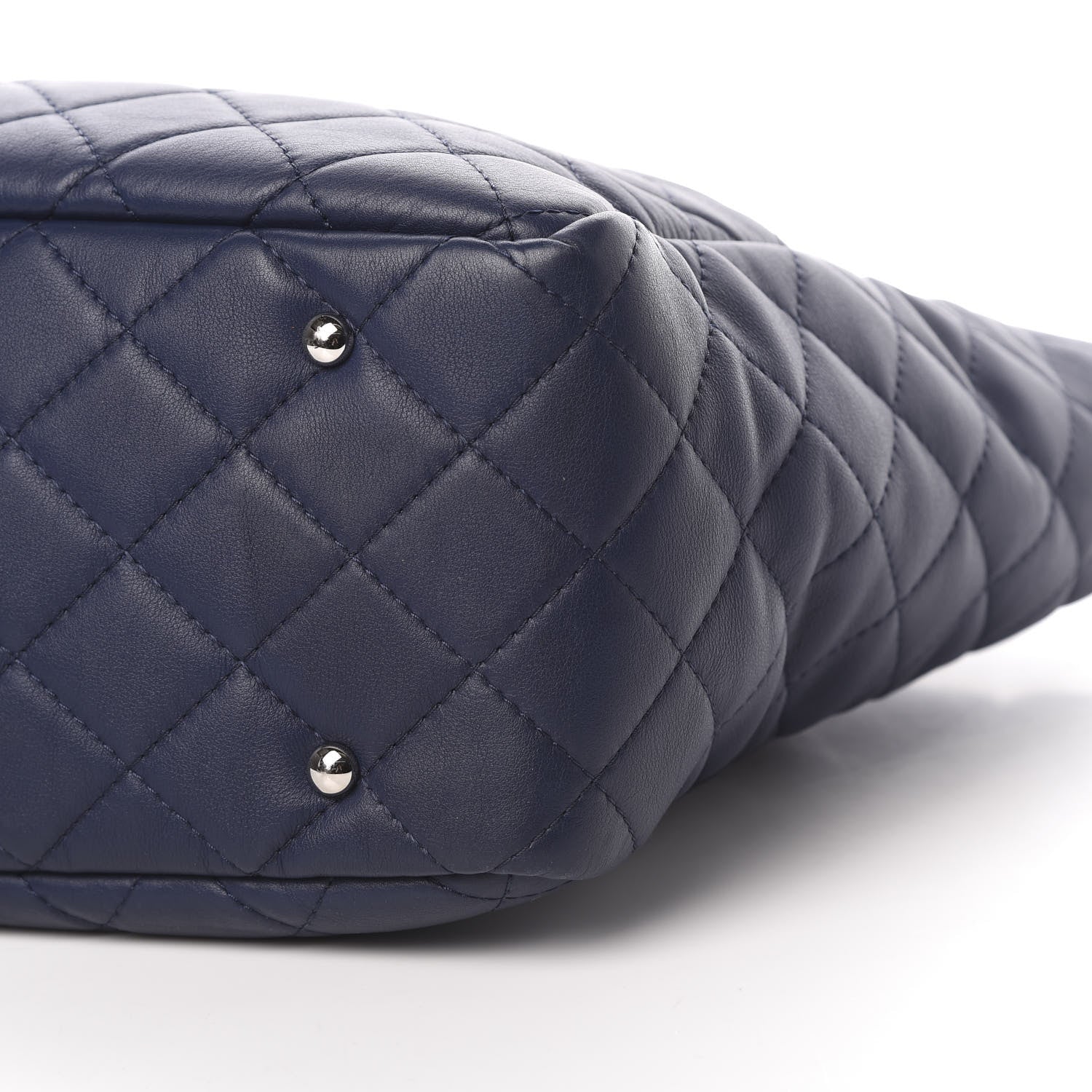 Chanel Calfskin Quilted Ultra Pocket Shopping Tote Navy 10 of 10