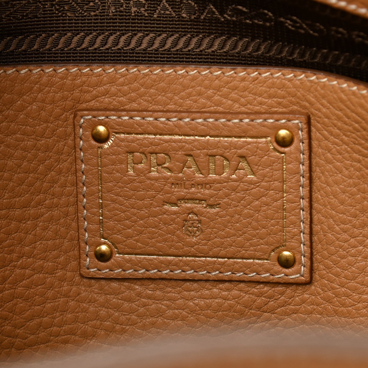 Prada Vitello Daino Shopping Tote Sughero 5 of 8