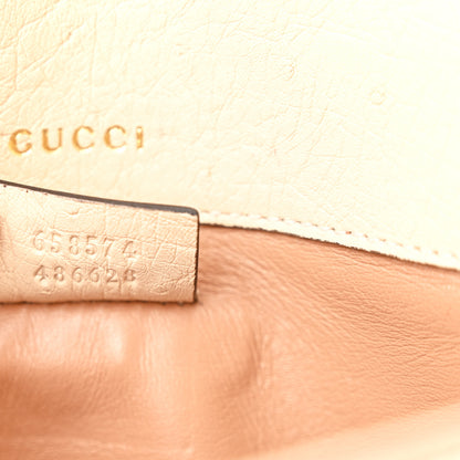 Gucci Ostrich Medium Horsebit 1955 Shoulder Bag White 7 of 12