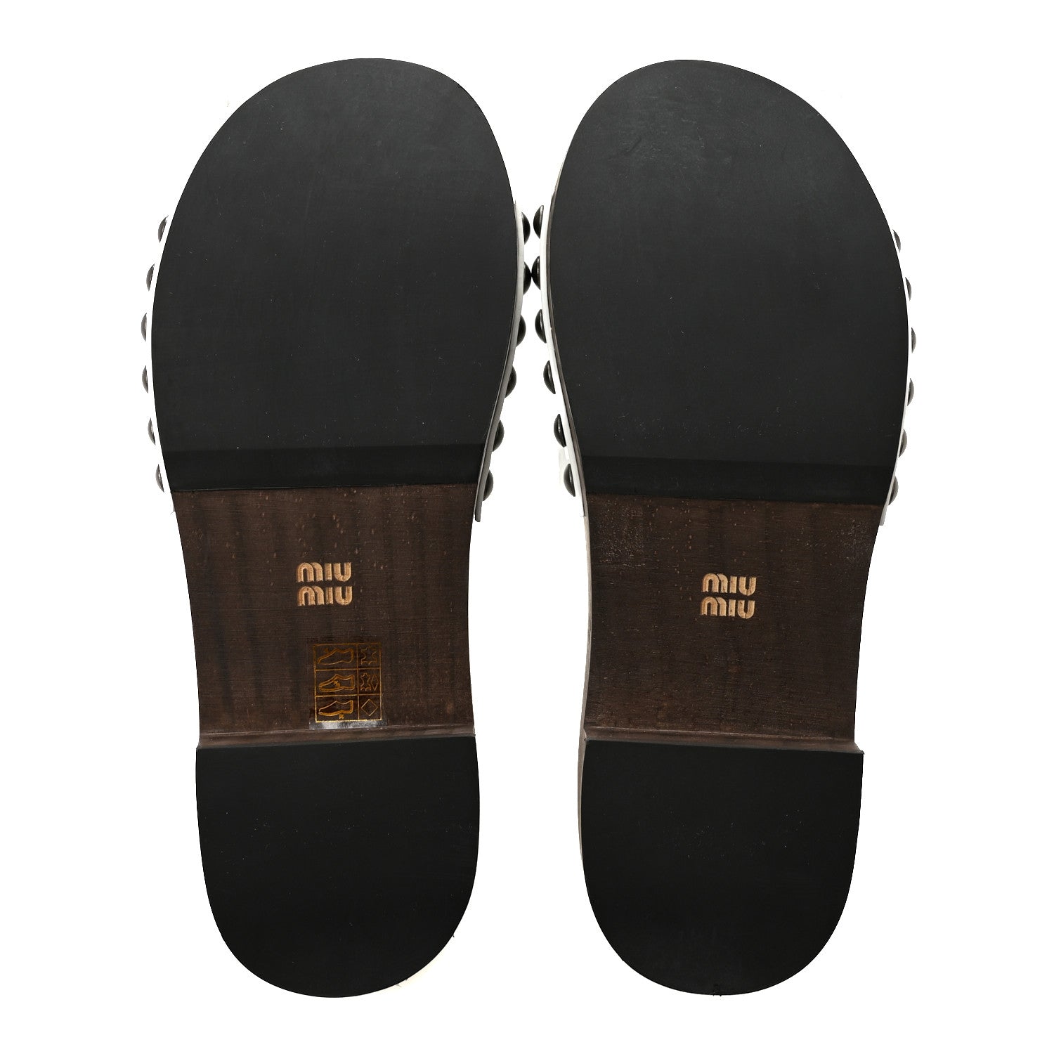 Miu Miu Vernice Logo Slide Clogs 36 White 6 of 10