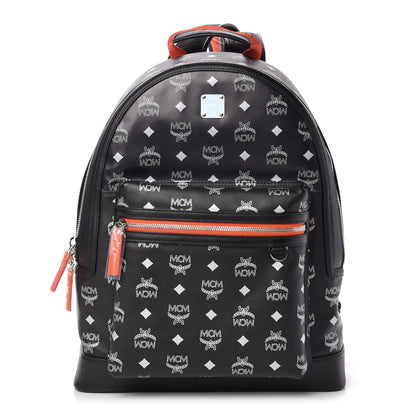 MCM Visetos Reflective Nylon Medium Resnick Backpack Black 1 of 9