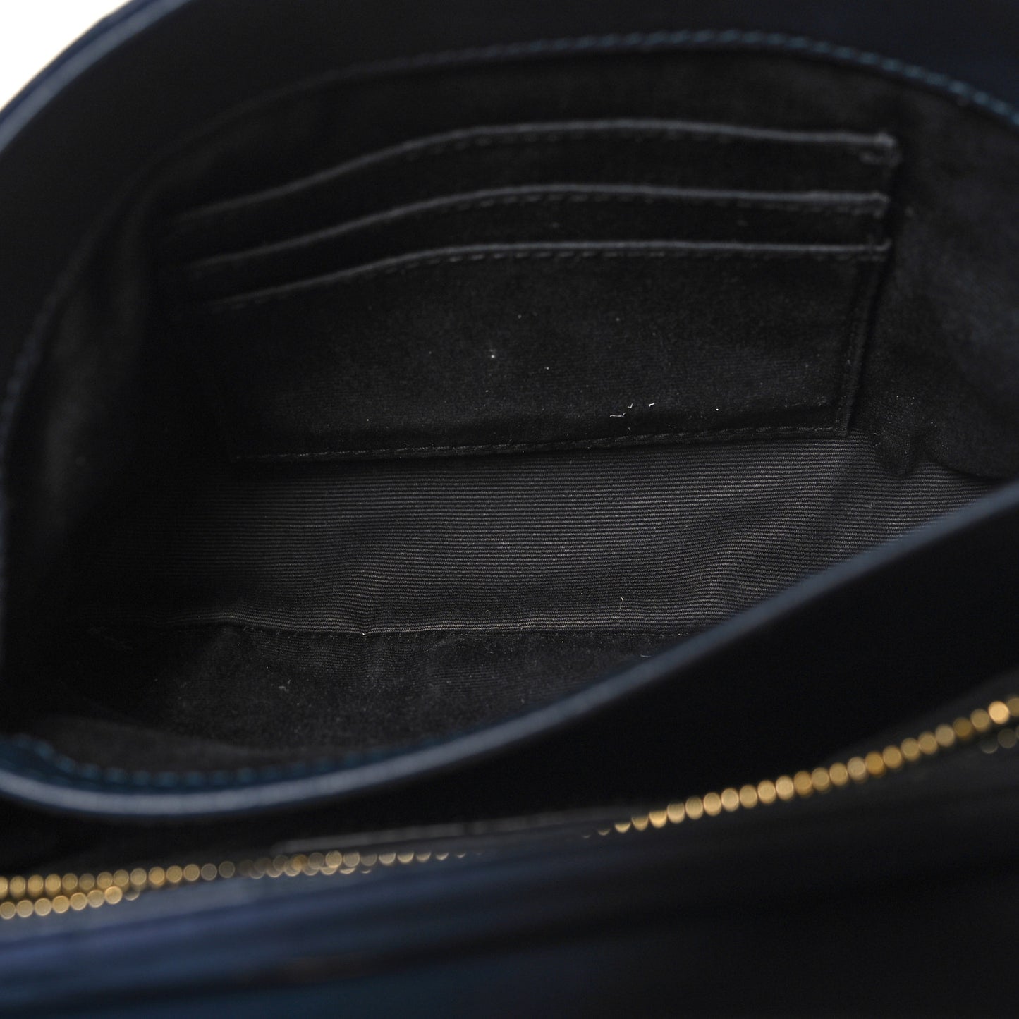 Suede Toy Loulou Shoulder Bag Deep Marine