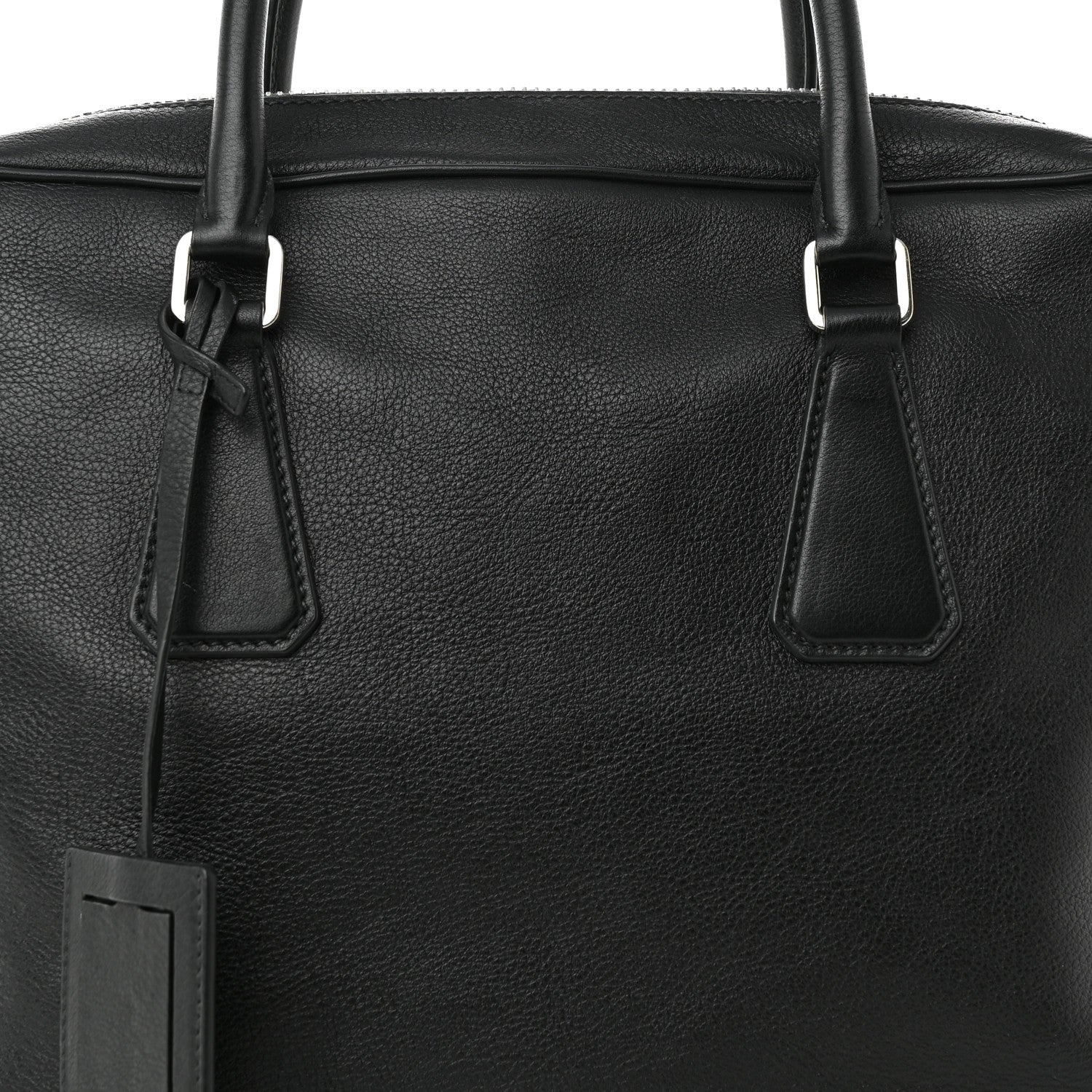 Prada Vitello City Briefcase Black 8 of 10