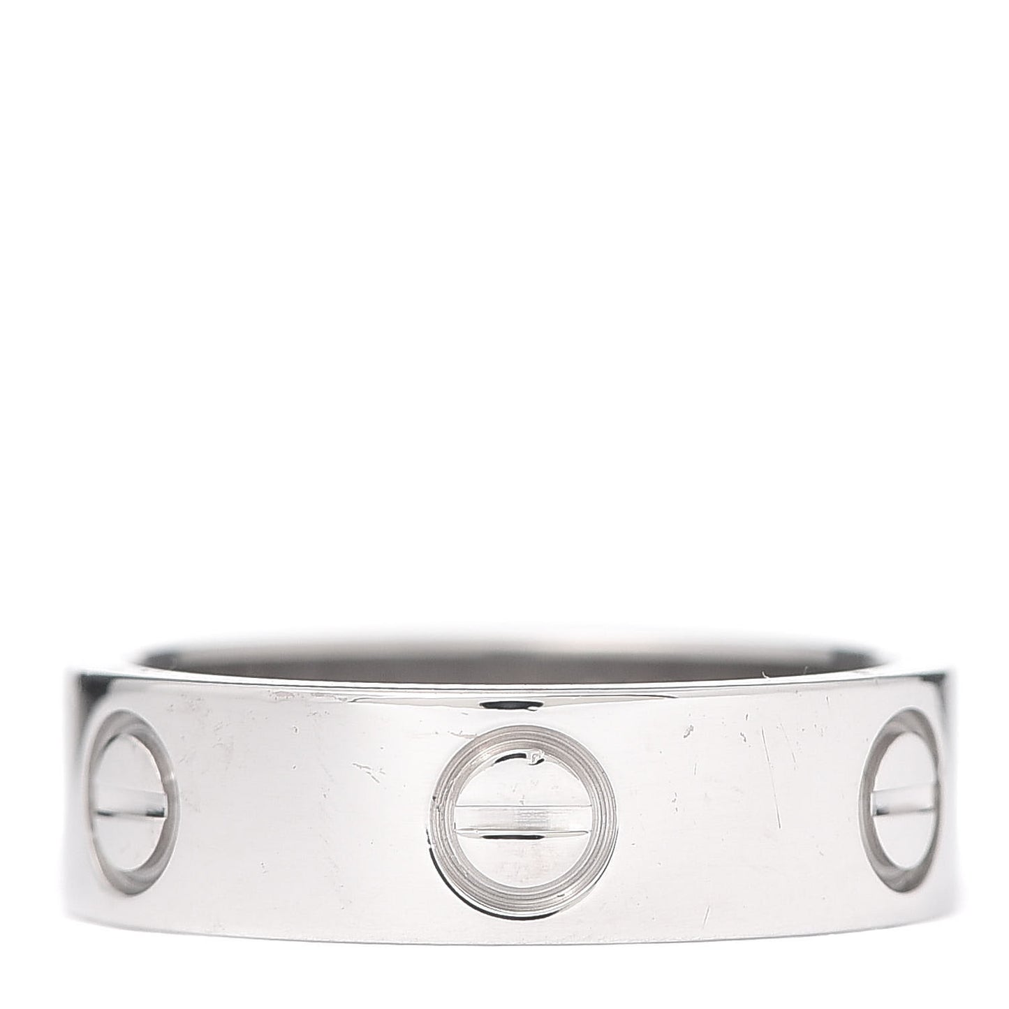 18K White Gold 5.5mm LOVE Ring 52 6