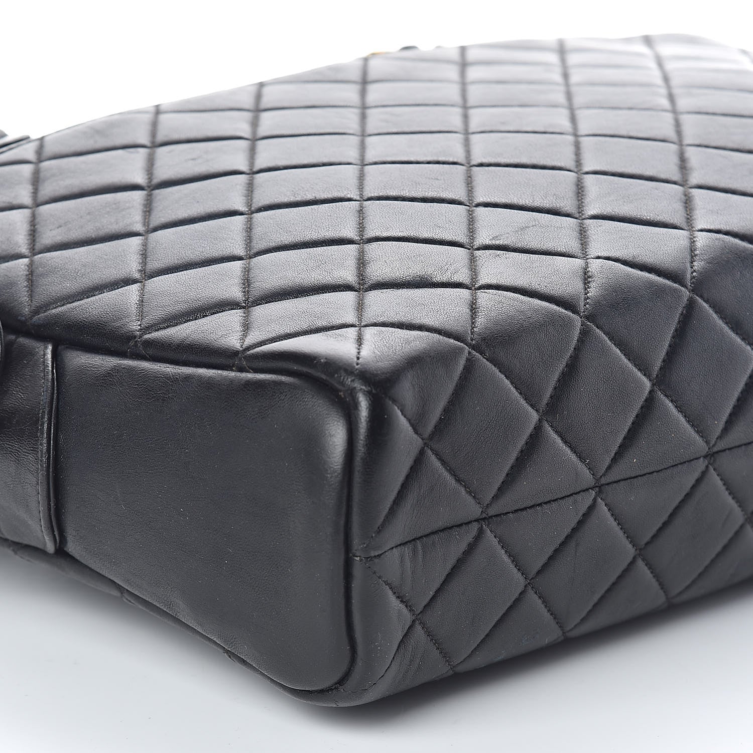 Chanel Lambskin Quilted Shoulder Bag Black 9 of 11