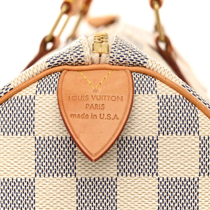 Louis Vuitton Damier Azur Speedy 30 6 of 12