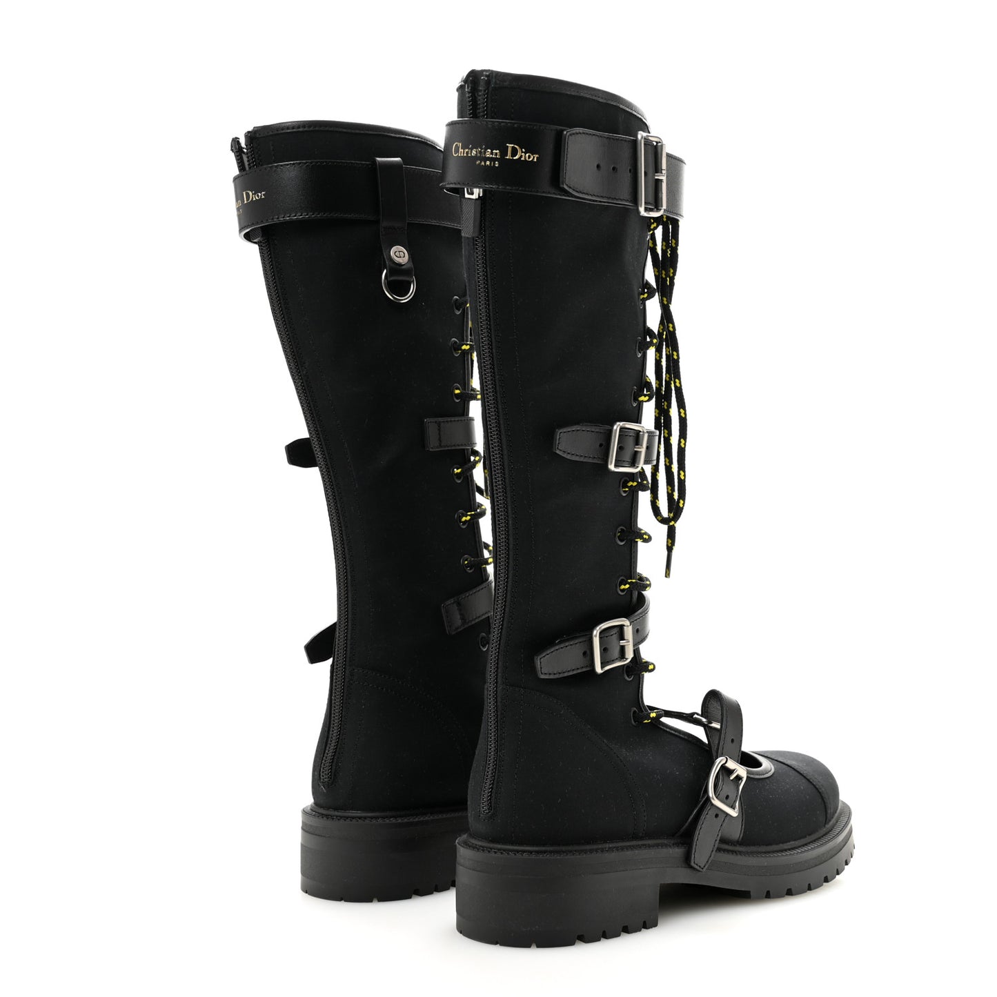 Technical Fabric Dioranger Lace Up High Boots 39.5 Black