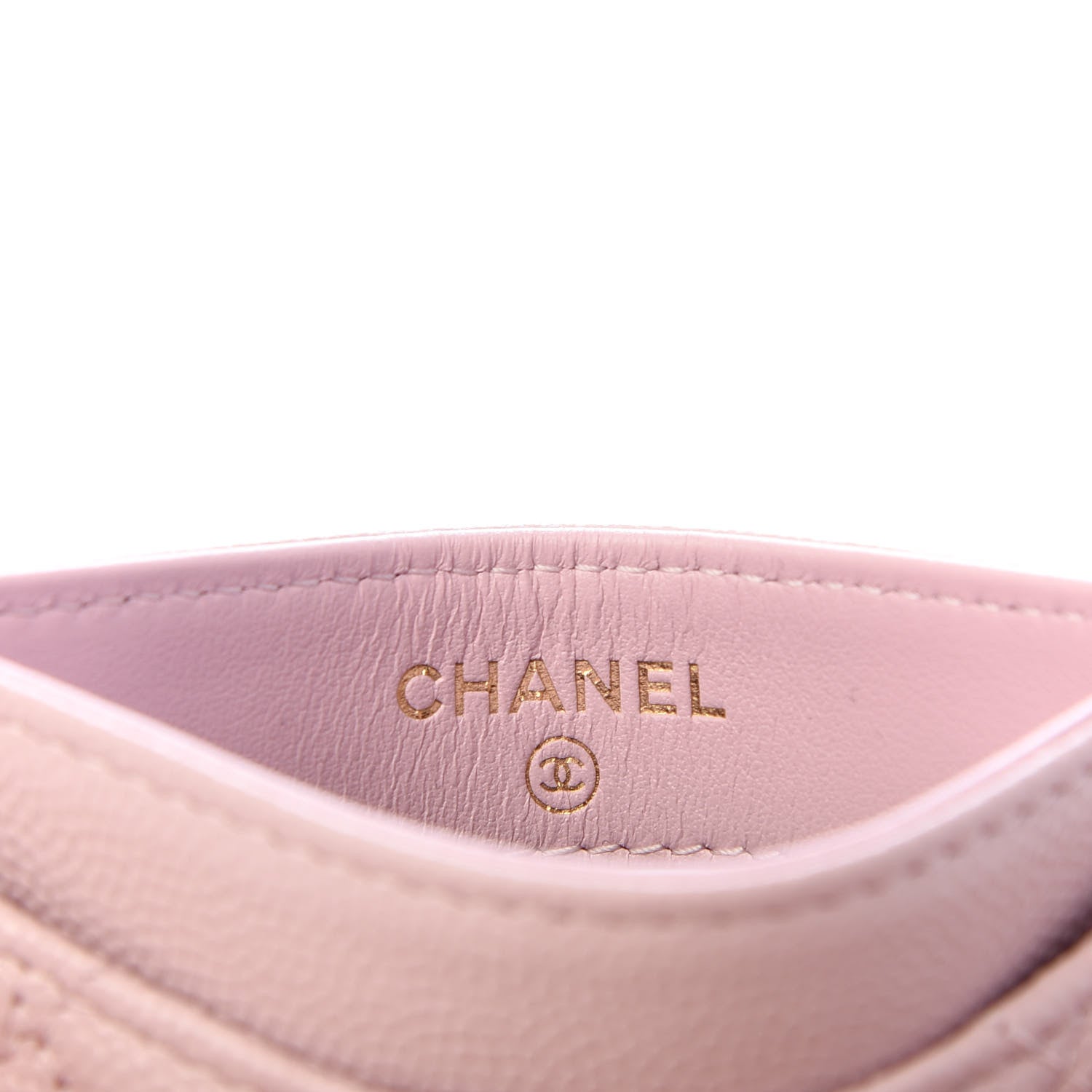 Chanel Caviar Quilted Card Holder Light Pink 5 of 8
