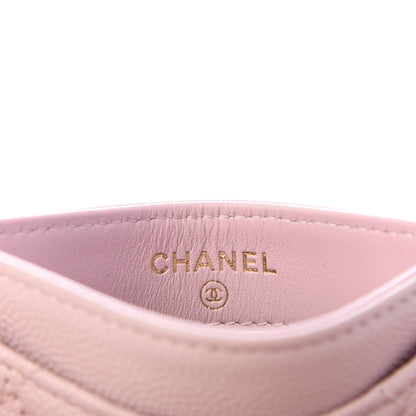 Chanel Caviar Quilted Card Holder Light Pink 5 of 8