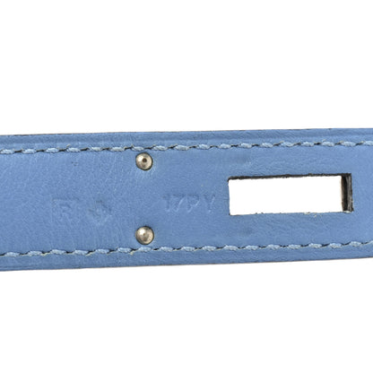 Hermes Taurillon Clemence Swift Jypsiere 28 Bleu Paradis 7 of 12