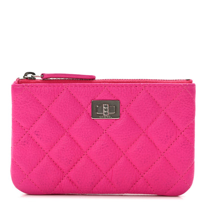 Chanel Goatskin Quilted Small Reissue Cosmetic Case Pink 1 of 9